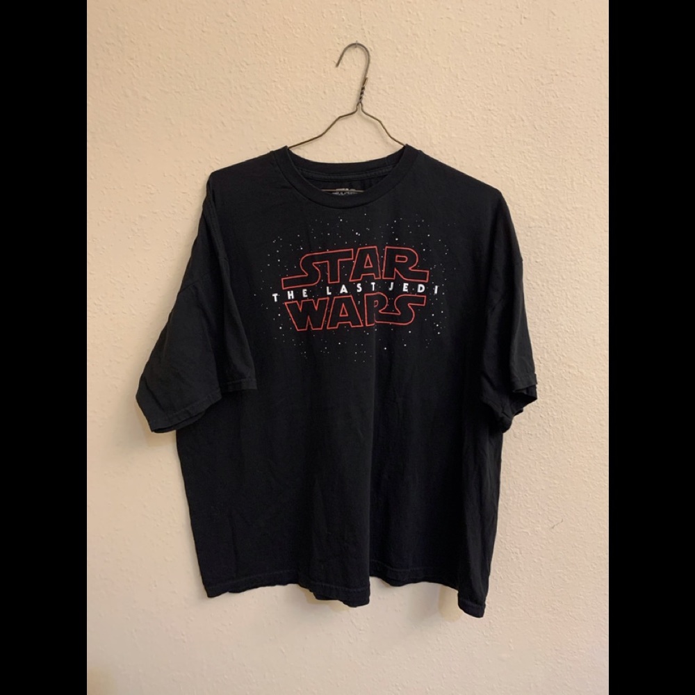Men's Star Wars The Last Jedi Logo T Shirt 3XL